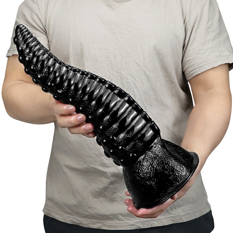 14&Prime; inch Huge Dildo Suction Cup Anal Vagina Black Big Dong Sex Toys For Women