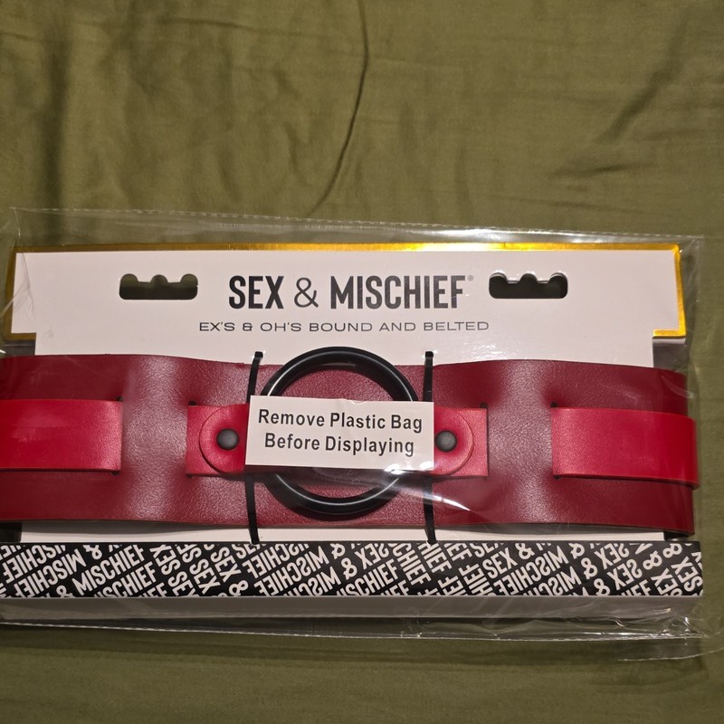 New In The Bag Never Opened SEX & MISCHIEF X'S & O'S BOUND & BELTED