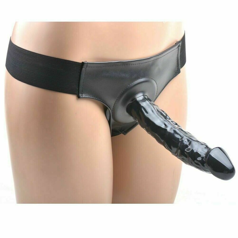 Hollow-Strap-On-G-Spot-Realistic-Dildo-Waterproof-Men-Penis-Female-Adult-Sex-Toy