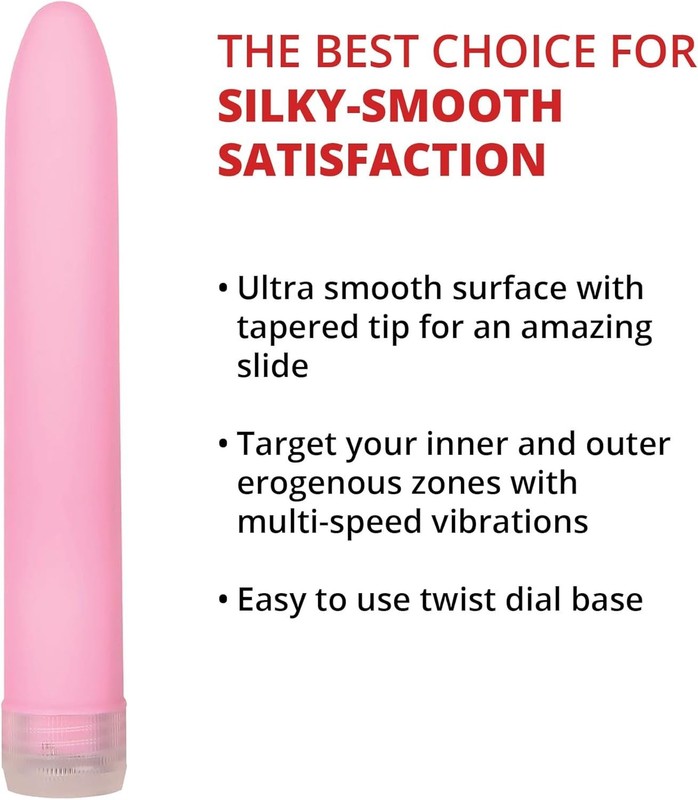 Velvet Kiss Vibrator 6 Inch Slimline Waterproof Multi Speed for G Spot Clitoral gallery