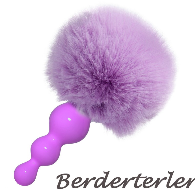 Silicone Anal Plug Plush Rabbit Tail Butt Plug Prostate Massager Tail Sex Toys gallery