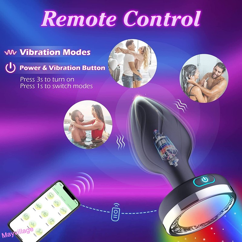Anal Butt Plug Vibrator G-spot Male Prostate Massager Sex Toys for Women Men gallery