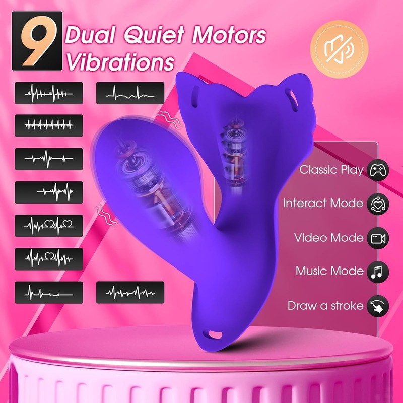 Panty Wearable Vibrator with Insert Dildo G Spot Butterfly Vibrators Sex Toys US gallery