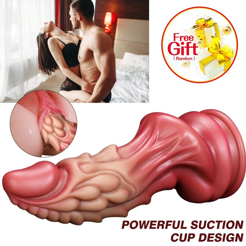 Fantasy Dragon Dildo Large Knot Anal Plug Female Masturabtor Silicone Sex Toys