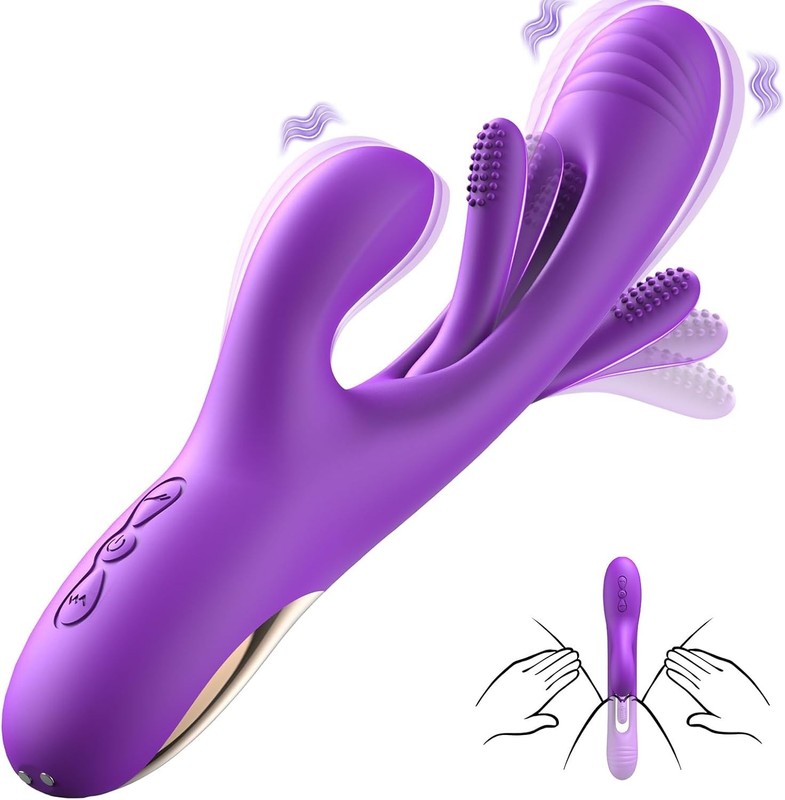 Vibrator Dildo Rabbit Sex Toys -LOVENOTE G Spot Vibrator Massager for Women Clit