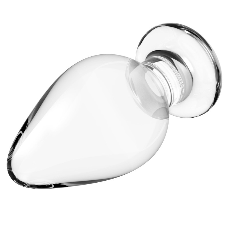4 inch Mushroom Butt Plug,Crystal Glass Anal Plugs Bum Plug Anal Trainer Expa…