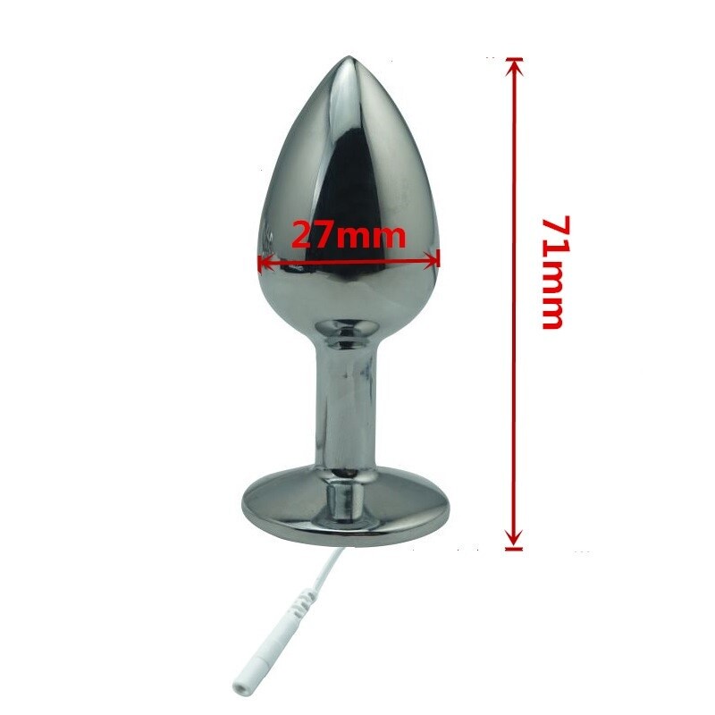 E-Stim Shock Pulse Metal Chastity Cage Torpedo Plug Physical Therapy gallery
