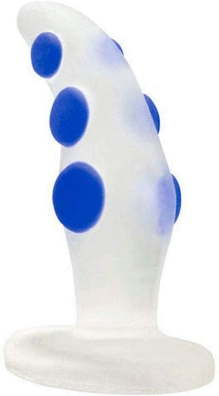 Topco Adam & Eve® Kayden'' s Frosted Ice Silicone P-Spot® Plug