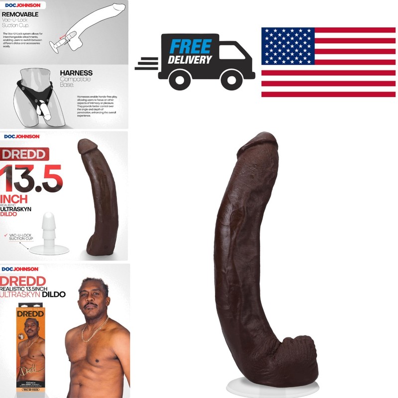 Signature Series Dredd 13.5 Inch ULTRASKYN Dildo with Vac-U-Lock Suction Cup