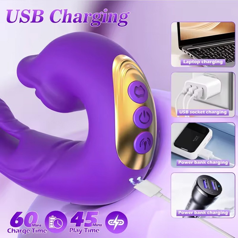 2026 G Spot Flapping Vibrator Clit Stimulator Licking Tongue Sex Toy Women & APP gallery