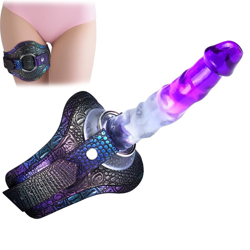 TUFEEL Leg Strap On Thigh Harnesses Dick Face Riding Suction Cup Dildo Holder…