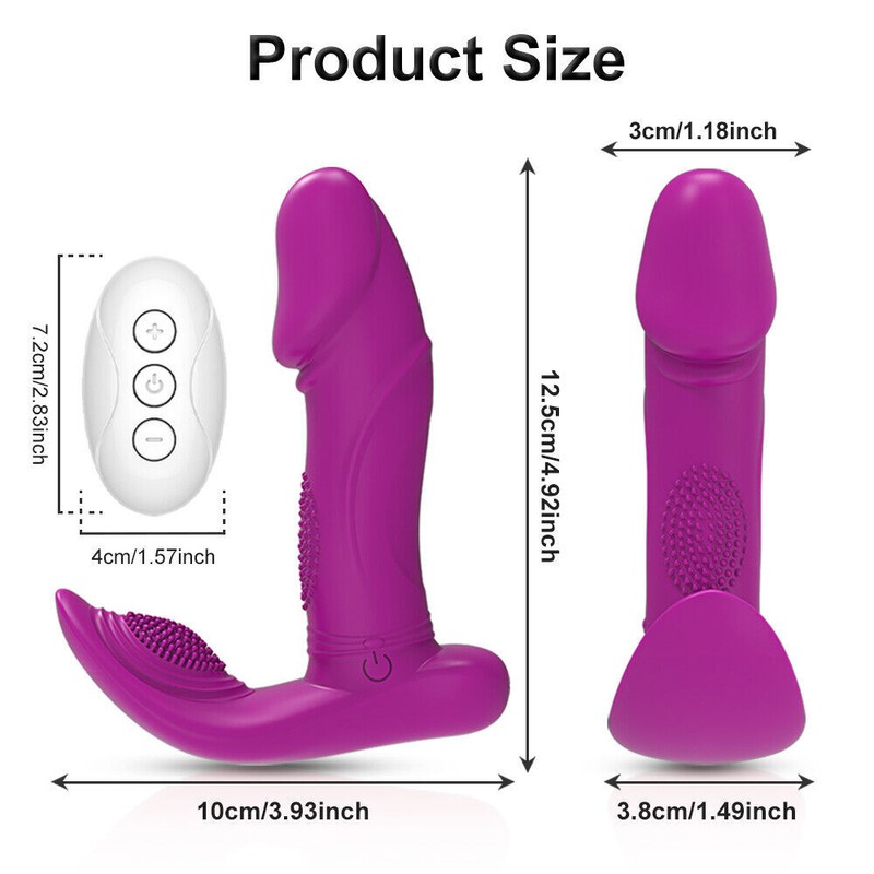Butterfly Vibrator Wiggling Wearable G-Spot Dildo Remote Control Adult Sex Toys gallery