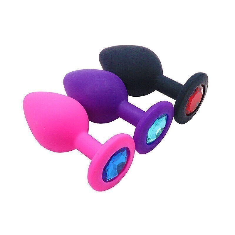 SILICONE-Anal-Butt-Plug-Dildo-Adult-Toy-Sex-for-Women-Men-Couple gallery