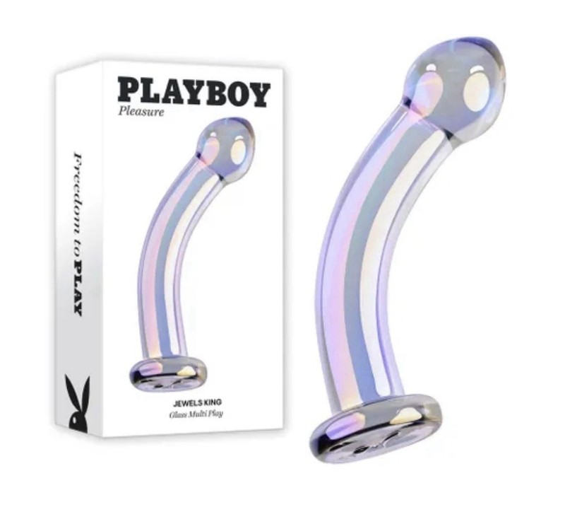 PLAYBOY PLEASURE JEWELS KING – GLASS DILDO