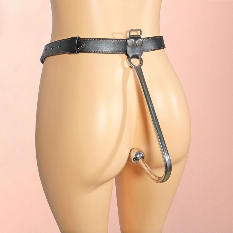 BDSM Anal Hook Dildo Adjustable Waist Strap for Submissive Kinky Bondage Gear
