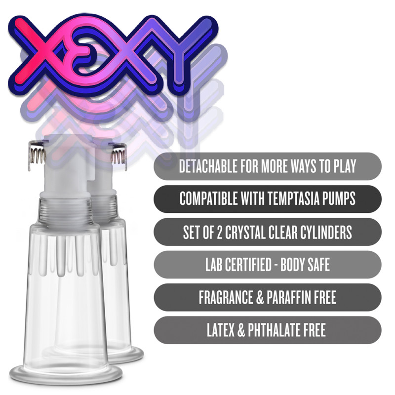 Nipple & Clit Pump Cylinders 2 Pack (0.75") cylinders only, pump sold separate gallery