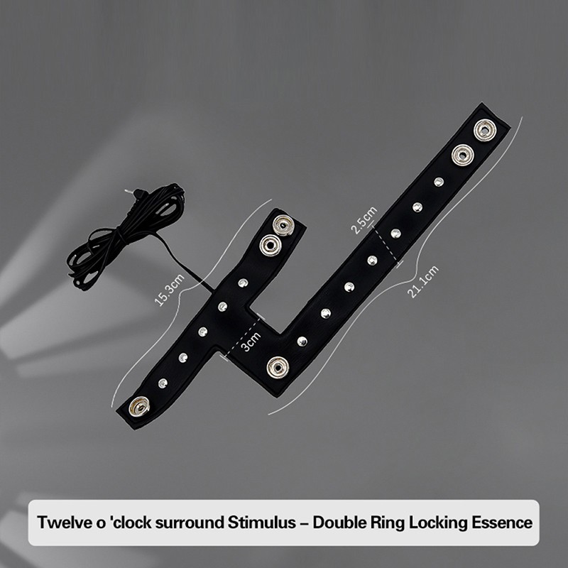 Adjustable Electro E-Stim Shock Stimulation Medical Device Cock Penis Ring Men