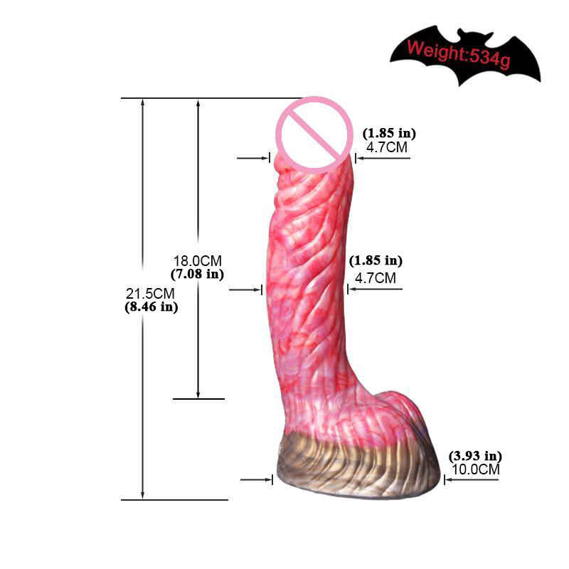 8.5&Prime; Fantasy Monster Dildo with Strong Suction Cup Anal Plug Sex Toys for Women