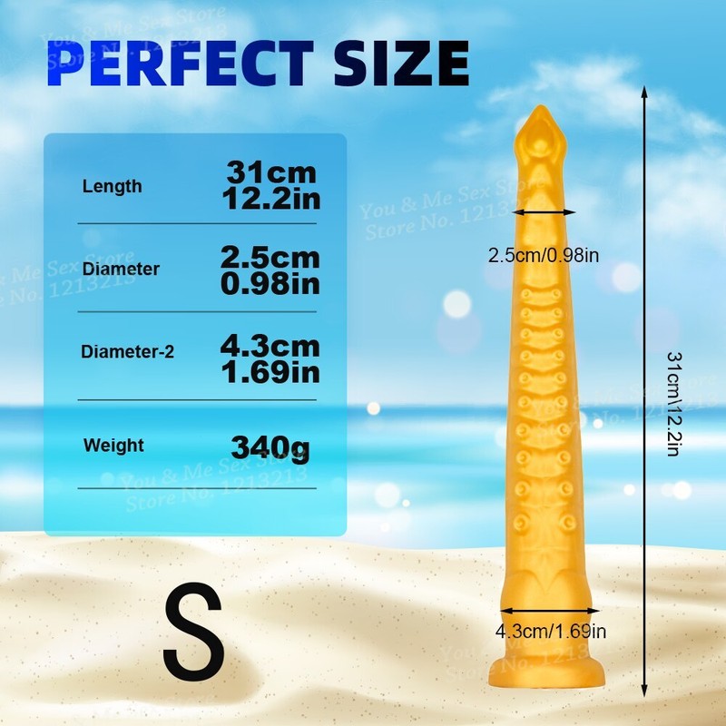 56cm Super Long Soft Tentacles Anal Dildo Huge Butt Plug Anus Dilator Sex Toys