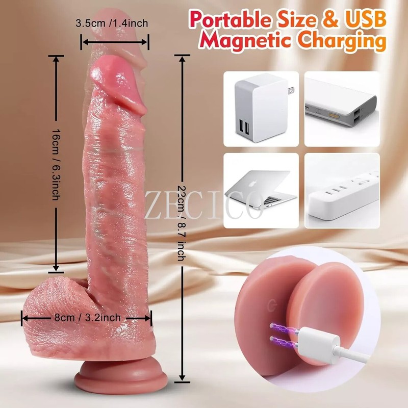 AUTO-TELESCOPIC-THRUSTING-DILDO-SEX-MACHINE-TOY-VIBRATOR-HEATING-ADULT WOMEN NEW gallery