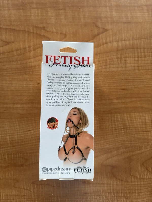 Fetish Fantasy Series O-Ring Gag With Nipple Clamps gallery