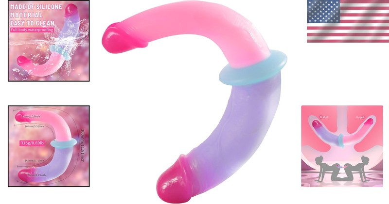High Quality Silicone Double Ended Dildo 12 Inch Flexible Adult Toy for Pleasure gallery