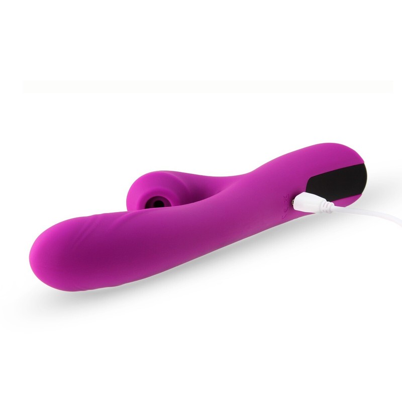 Clit Sucking Air Pulsating G-spot Rabbit Vibrator Dildo Female Sex Toys gallery