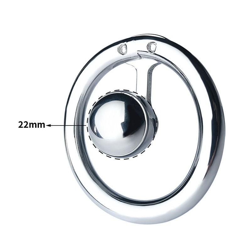 Flat Anti-escape Lock Ring Bondage Chastity Cage Metal Cock Cages For Men gallery