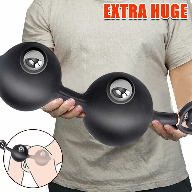 Male-Extra-Huge-Inflatable-Prostate-Anal-Sex-Butt-Plug-Dildo-Bead-Men-Women-Toys