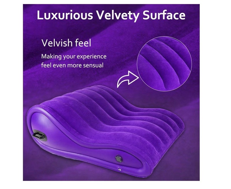 Kinky Couples Sex Toy Inflatable Pillow with Soft Velvet Texture and Design gallery