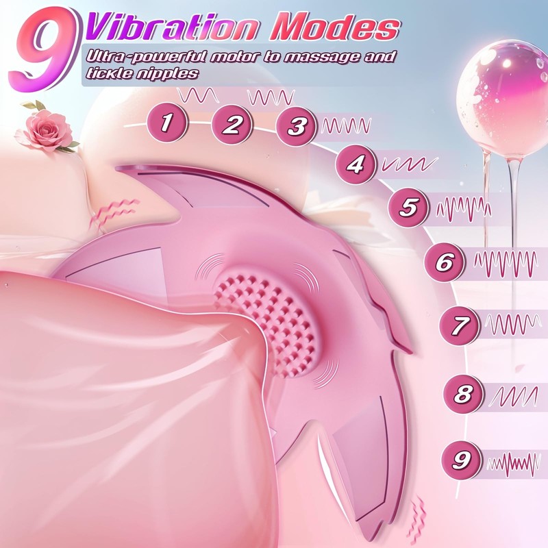 Nipple Toys Vibrator Adult Sex Toys for Women Couples with 9 Vibration Modes gallery