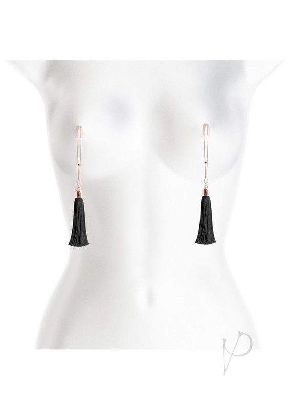 Bound Nipple Clamps T1 - Rose Gold/Black gallery