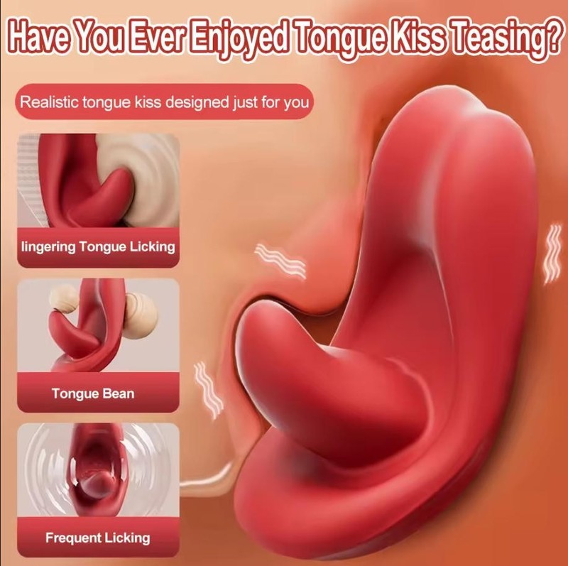 Clit Licking Tongue Vibrator G-Spot Massager Oral Sex Toys For Women Couples NEW gallery