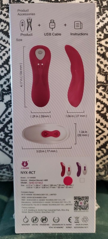 S-HANDE Wearable Multi-Use Vibrator USB CHARGE waterproof remote control massage gallery