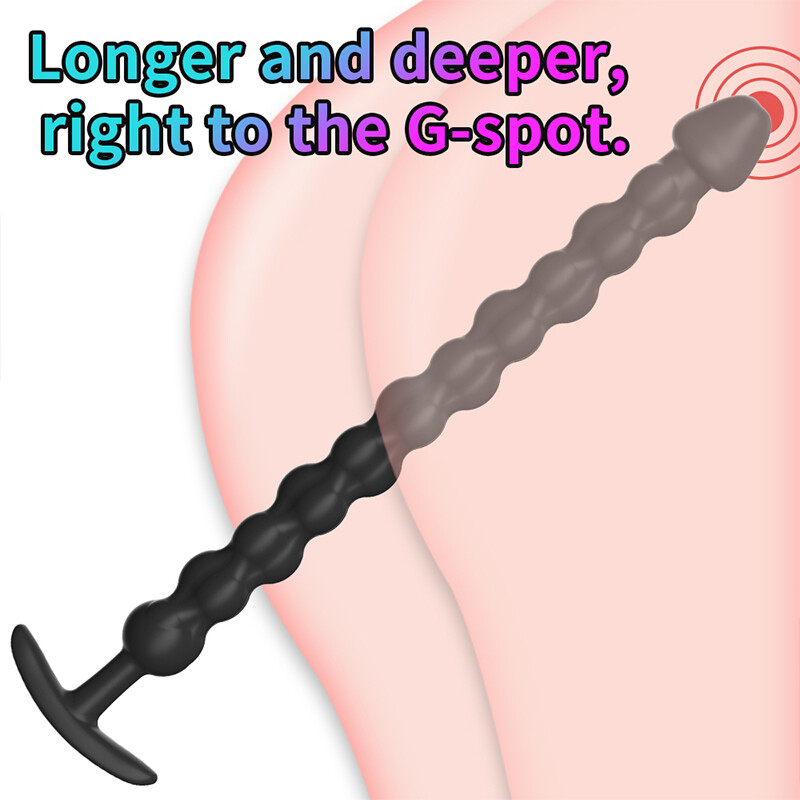 3size Large Ribbed Anal Dildo Butt Plug Anal Stretcher Dilator Expending Sex Toy gallery