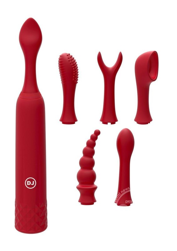 iVibe Select iQuiver 7 Piece Set Petite Vibrator with 6 Interchangeable Heads