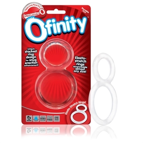 Screaming O Ofinity Double Ring Clear Cock & Ball Erection Enhancement