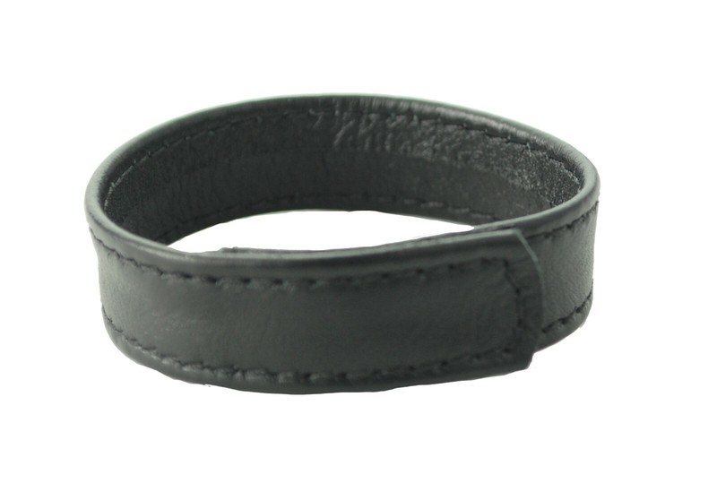 Spartacus Comfortable, Durable & Pleasurable Leather Sewn Cock Ring Black, New