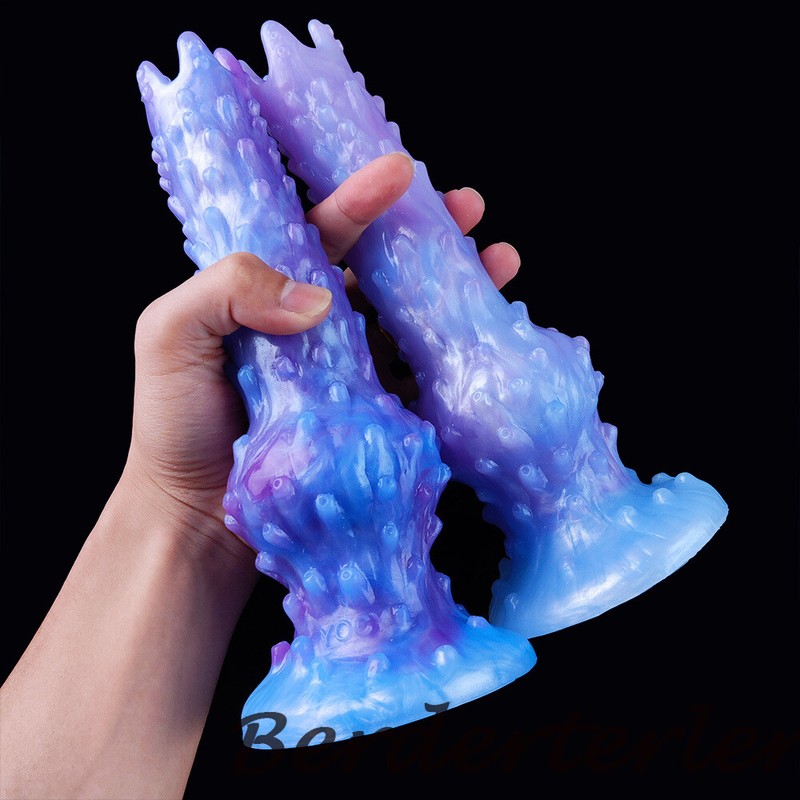 Inflated Ovipositor Realistic Knot Silicone Dildo Lay Egg Anal Sex Toy For Women gallery