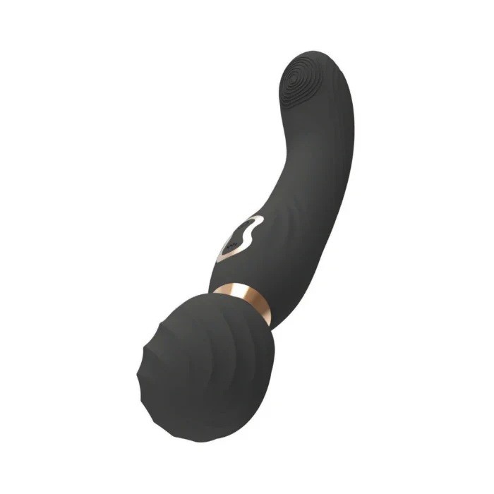 Rechargeable Dual Ened Pleasure Massager Wand Vibrator Come Hither Motion Tip