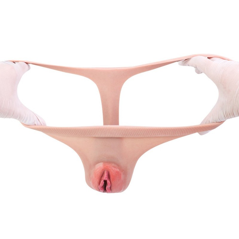 Silicone Panty Fake Vagina Girl Underwear Transgender Thong Crossdresser Toy gallery