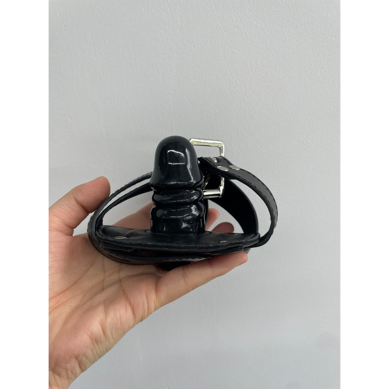 Mouth Gag with Short Dildo Penis Oral Open Mouth Belt Plug Fetish Black Sex Toys gallery