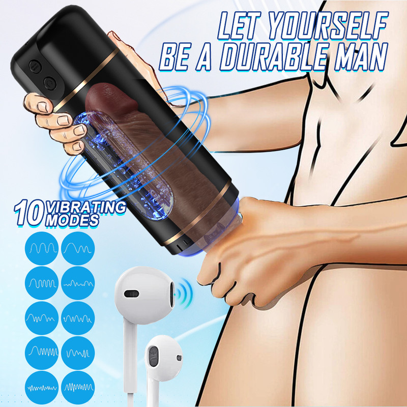 Men Masturbators Automatic Handsfree Stroker Cup-Male-Sex Toy Penis Masterbaters