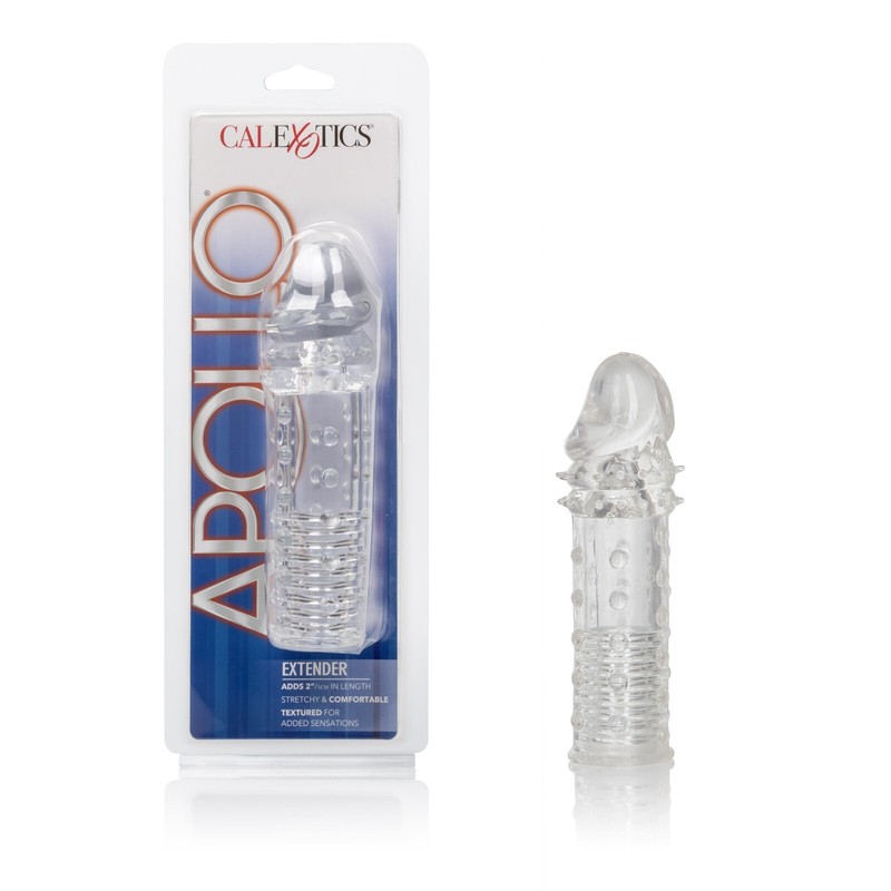 Cal Exotics Apollo Extender Clear – Penis Enhancer Cock Sleeve Add 2&Prime;