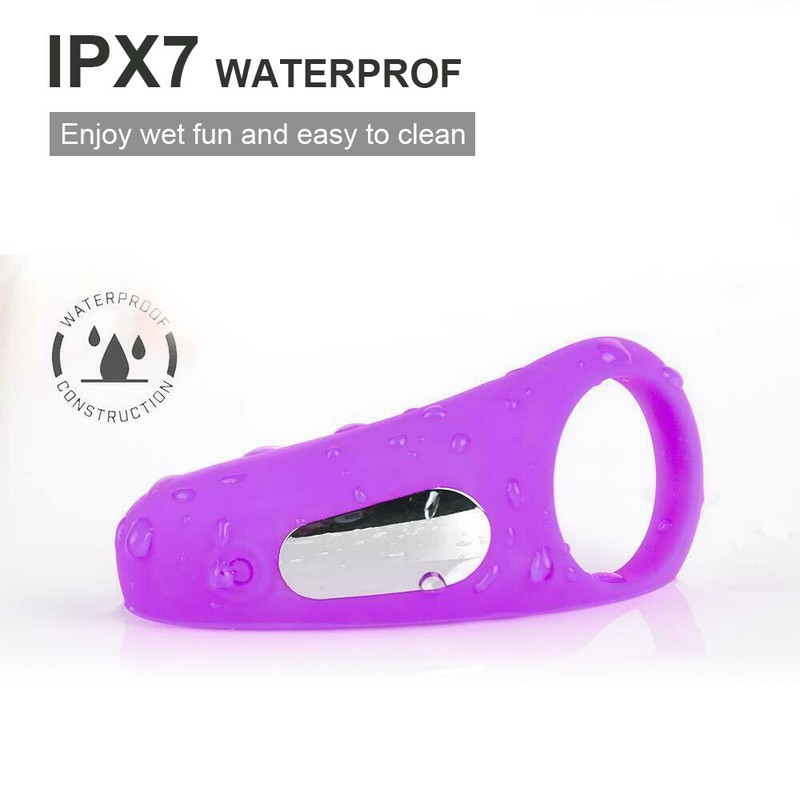Anal-Plug-Cock-Purple-Penis-Cock-Ring-Rechargeable-Couple-Lover-Vibrator-Sex-Toy gallery