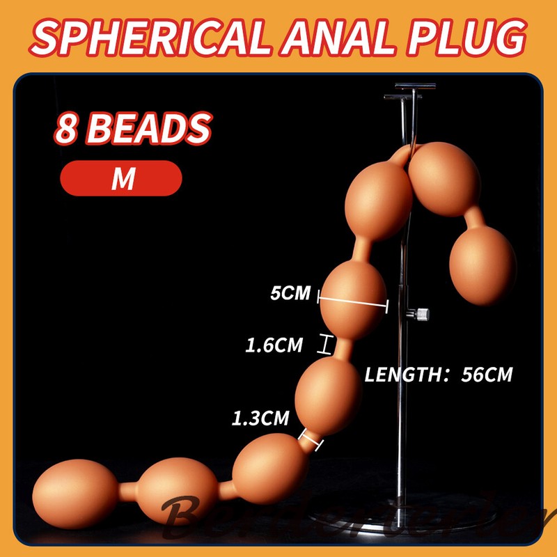 3-10cm Huge Anal Beads Big Egg Butt Plug Silicone Soft Anal Balls Dildos Sex Toy gallery