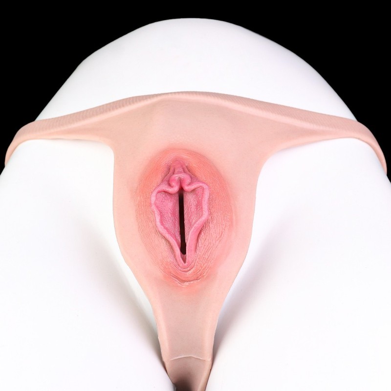 Silicone Panty Fake Vagina Girl Underwear Transgender Thong Crossdresser Toy gallery