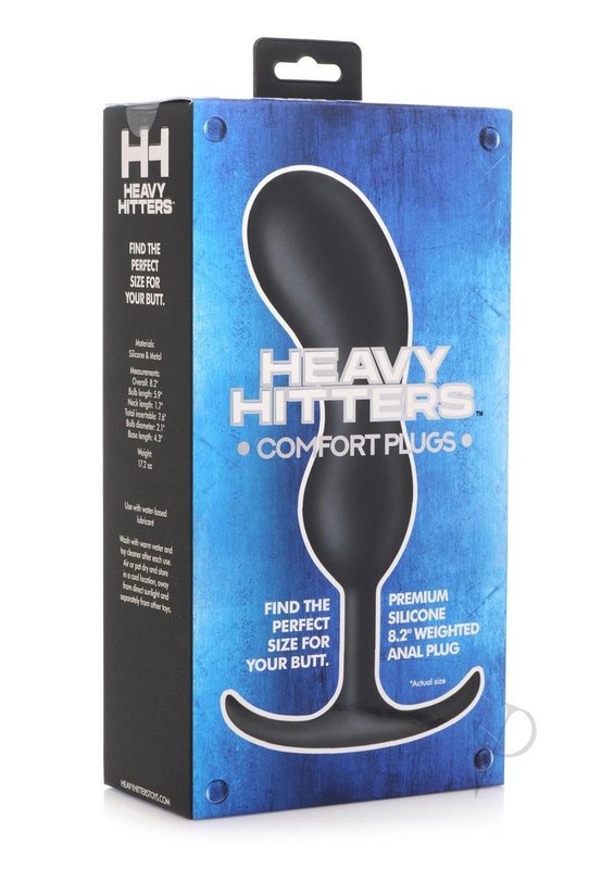Heavy Hitters Comfort Plugs Silicone Anal Plug 8.2in – Black