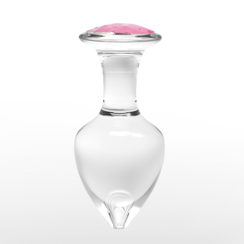 Big Crystal Glass Butt Plug Anal Dilatador Glass Dildo Large Women Men Sex Toy gallery