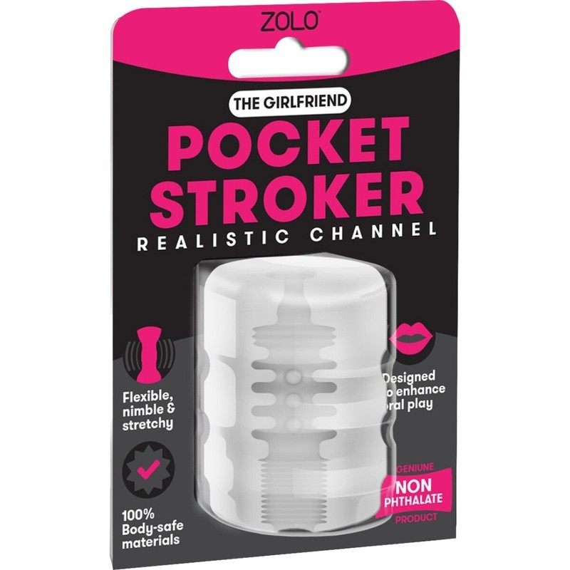 Zolo Girlfriend Pocket Stroker Ribbed Handheld Male Masturbator Hand Job Sleeve gallery